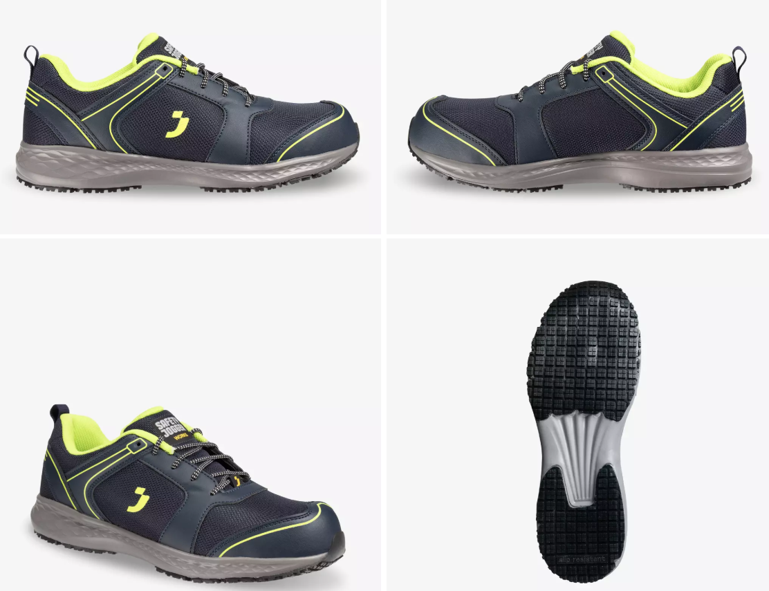 BALTO S1 SRC Steel Safety Toe. Navy Blue_Hi-Viv Green 2