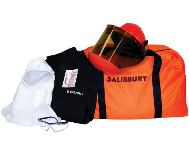 Salisbury SK31L 31 Cal/cm2 Arc Flash Protection Clothing Kit With Flash Coat & Bib Overall
