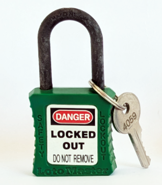 green padlock