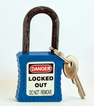 blue padlock