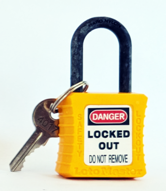 yellow padlock