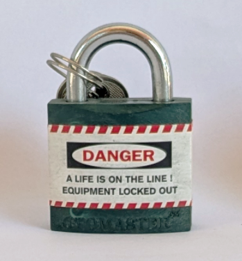 green padlock
